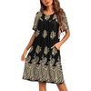 image:imageEkouaer Moo Moos for Women Button House Dresses for Women with Pocket MumuBlack Hobo