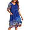 image:imageEkouaer Moo Moos for Women Floral Print House Dress with Pockets NightgownMandala Blue