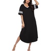 image:imageEkouaer Nightgowns for Women Long Nightgown Plus Size Moo Moos House DressBlack