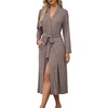 image:imageEkouaer Robes for Women Lightweight Long Bathrobe Soft Knit Bath Robe S2XLLight Beige