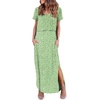 image:imageEkouaer Womens Nursing Dress Breastfeeding Summer V Neck Maternity DressesGreen Floral