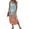 image:imageEkouaer Womens Swimsuit Beach Cover Up Dress Spaghetti Strap Cover UpGradient Coconut Tree