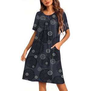 image:imageEkouaer Moo Moos for Women Button House Dresses for Women with Pocket MumuBlack Mandala