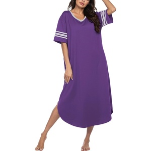image:imageEkouaer Nightgowns for Women Long Nightgown Plus Size Moo Moos House DressPurple