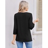 image:imageEkouaer 34 Length Sleeve Women Tops Dressy Casual Blouses Fall Shirt 2026Black