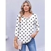 image:imageEkouaer 34 Length Sleeve Women Tops Dressy Casual Blouses Fall Shirt 2026Black Polka Dots