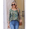 image:imageEkouaer 34 Length Sleeve Women Tops Dressy Casual Blouses Fall Shirt 2026Blue Bohemian