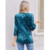 image:imageEkouaer 34 Length Sleeve Women Tops Dressy Casual Blouses Fall Shirt 2026Blue Print