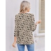 image:imageEkouaer 34 Length Sleeve Women Tops Dressy Casual Blouses Fall Shirt 2026Khaki Floral