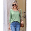 image:imageEkouaer 34 Length Sleeve Women Tops Dressy Casual Blouses Fall Shirt 2026Light Green