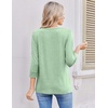 image:imageEkouaer 34 Length Sleeve Women Tops Dressy Casual Blouses Fall Shirt 2026Light Green