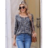 image:imageEkouaer 34 Length Sleeve Women Tops Dressy Casual Blouses Fall Shirt 2026Navy Paisley Print