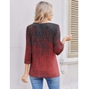 image:imageEkouaer 34 Length Sleeve Women Tops Dressy Casual Blouses Fall Shirt 2026Red Charcoalmz838