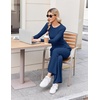 image:imageEkouaer Lounge Sets for Women 2 Piece Matching Outfits 2026Navy Blue