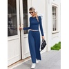 image:imageEkouaer Lounge Sets for Women 2 Piece Matching Outfits 2026Navy Blue