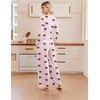 image:imageEkouaer Lounge Sets for Women 2 Piece Matching Outfits 2026PinkBlack Bow
