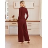 image:imageEkouaer Lounge Sets for Women 2 Piece Matching Outfits 2026Wine Red