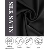 image:imageEkouaer Silk Nightgown for Woman Satin Womens Nightgown Pajamas Button Down Sleepshirt Sexy Night Shirts 34 Sleeve SXXLBlack