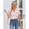 image:imageEkouaer Women Satin Pajama Sets Cute Print Silk Pjs Shorts Sets S4XLStrawberry