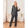 image:imageEkouaer Womens Pajama Sets 2 Piece Long Sleeve Sleepwear Soft Button Up PjsTeddy