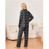 image:imageEkouaer Womens Pajama Sets 2 Piece Long Sleeve Sleepwear Soft Button Up PjsTeddy