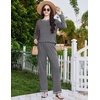 image:imageEkouaer Womens Pajama Sets Long Sleeve 2 Piece Lounge Sets 2026 Fall SXXLDark Grey