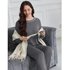 image:imageEkouaer Womens Pajama Sets Long Sleeve 2 Piece Lounge Sets 2026 Fall SXXLDark Grey