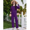 image:imageEkouaer Womens Pajama Sets Long Sleeve 2 Piece Lounge Sets 2026 Fall SXXLDeep Purple