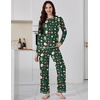 image:imageEkouaer Womens Pajama Sets Long Sleeve 2 Piece Lounge Sets 2026 Fall SXXLGreen Christmas Print