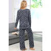 image:imageEkouaer Womens Pajama Sets Long Sleeve 2 Piece Lounge Sets 2026 Fall SXXLGrey Stars