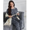 image:imageEkouaer Womens Pajama Sets Long Sleeve 2 Piece Lounge Sets 2026 Fall SXXLGrey Stars