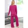 image:imageEkouaer Womens Pajama Sets Long Sleeve 2 Piece Lounge Sets 2026 Fall SXXLRose Red