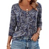 Navy Paisley Print