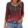 image:imageEkouaer 34 Length Sleeve Women Tops Dressy Casual Blouses Fall Shirt 2026Red Charcoalmz838