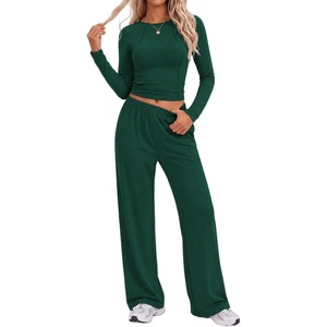 image:imageEkouaer Lounge Sets for Women 2 Piece Matching Outfits 2026Dark Green