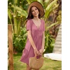 image:imageEkouaer Labor and Delivery Gown Maternity Nursing Nightgown BreastfeedingBurgundy