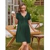 image:imageEkouaer Labor and Delivery Gown Maternity Nursing Nightgown BreastfeedingDark Green