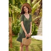 image:imageEkouaer Labor and Delivery Gown Maternity Nursing Nightgown BreastfeedingGreen