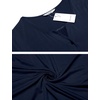image:imageEkouaer Labor and Delivery Gown Maternity Nursing Nightgown BreastfeedingNavy Blue