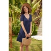 image:imageEkouaer Labor and Delivery Gown Maternity Nursing Nightgown BreastfeedingNavy Blue