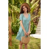 image:imageEkouaer Labor and Delivery Gown Maternity Nursing Nightgown BreastfeedingTurquoise