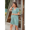 image:imageEkouaer Labor and Delivery Gown Maternity Nursing Nightgown BreastfeedingTurquoise