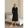 image:imageEkouaer Maternity Robe Labor Delivery Nursing Gown Breastfeeding BathrobesAblack