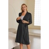 image:imageEkouaer Maternity Robe Labor Delivery Nursing Gown Breastfeeding BathrobesAdark Grey
