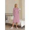 image:imageEkouaer Maternity Robe Labor Delivery Nursing Gown Breastfeeding BathrobesMauve