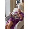 image:imageEkouaer Maternity Robe Labor Delivery Nursing Gown Breastfeeding BathrobesRed Purple