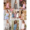 image:imageEkouaer Pajama for Women Set 2 Piece Ruffle Cami Top and Shorts PjsBlack