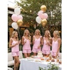 image:imageEkouaer Pajama for Women Set 2 Piece Ruffle Cami Top and Shorts PjsPink