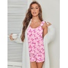 image:imageEkouaer Pajama for Women Set 2 Piece Ruffle Cami Top and Shorts PjsPinkbow
