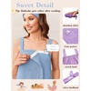 image:imageEkouaer Towel Robe for Women Short Spa Bath Wrap Towel Wrap Shower RobeLight Blue